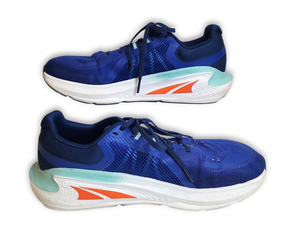 Altra Paradigm 7 Men's Size 8.5 Running Shoes Blue Foot Shape (Light Wear)